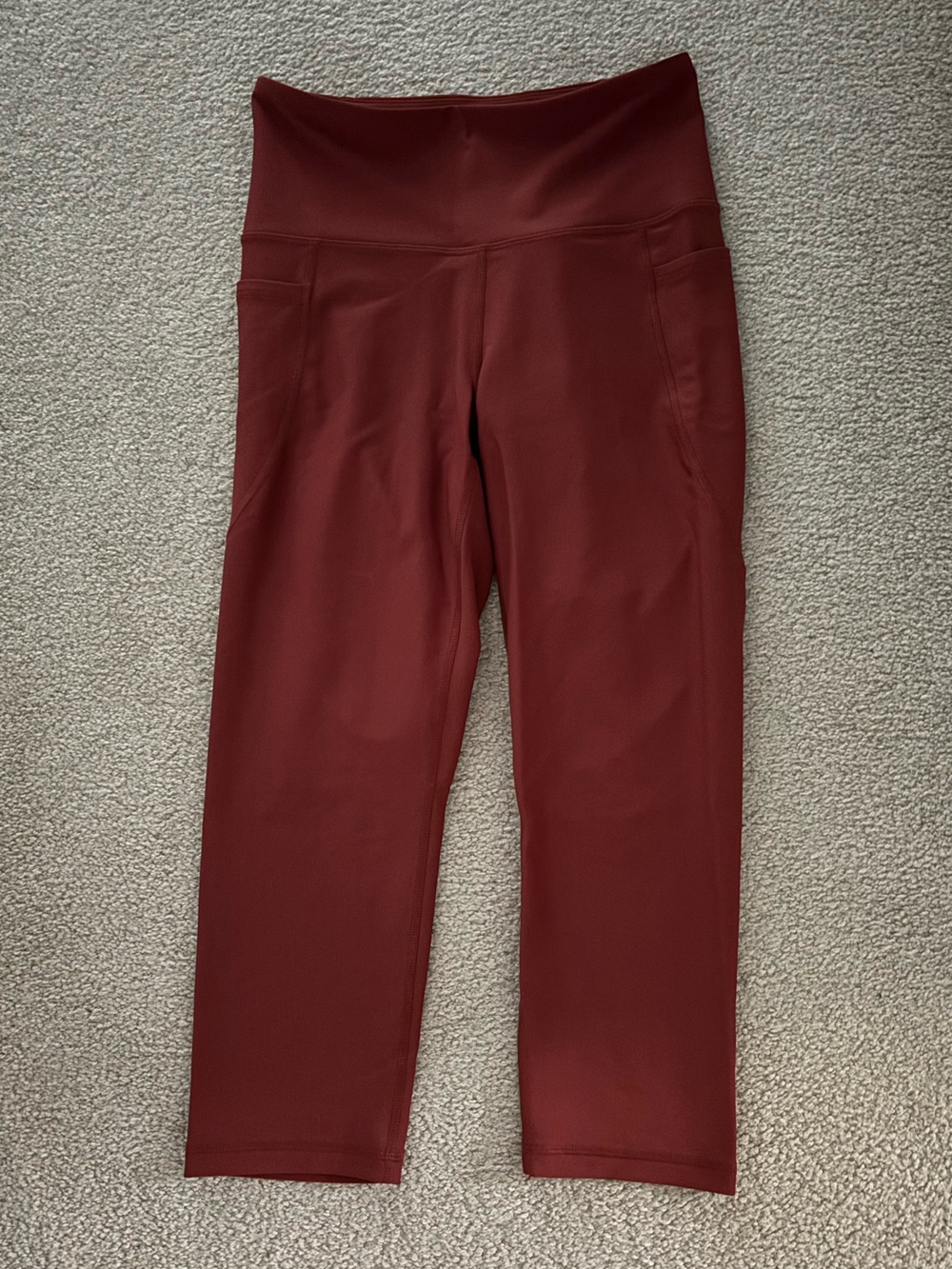 Old Navy Burgundy High-Waist Leggings